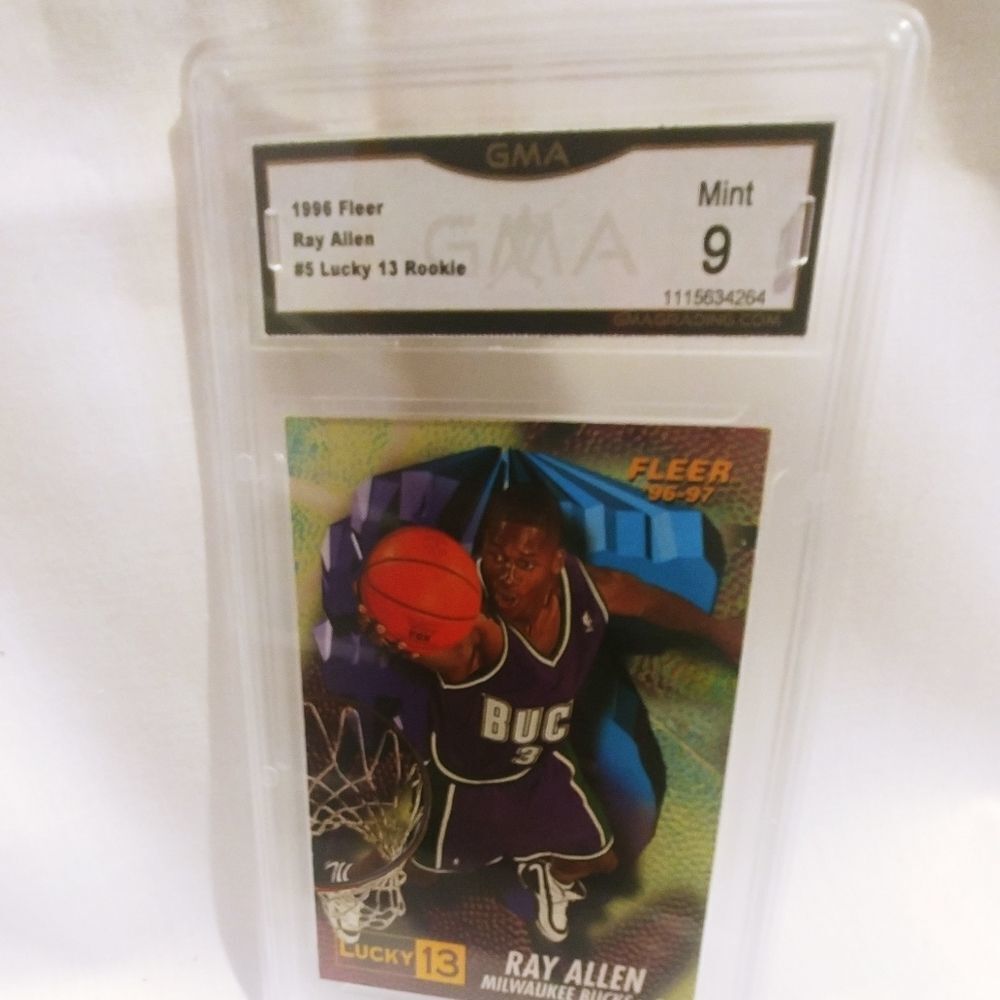 1996 Fleer Ray Allen Rookie - Picture 3 of 4